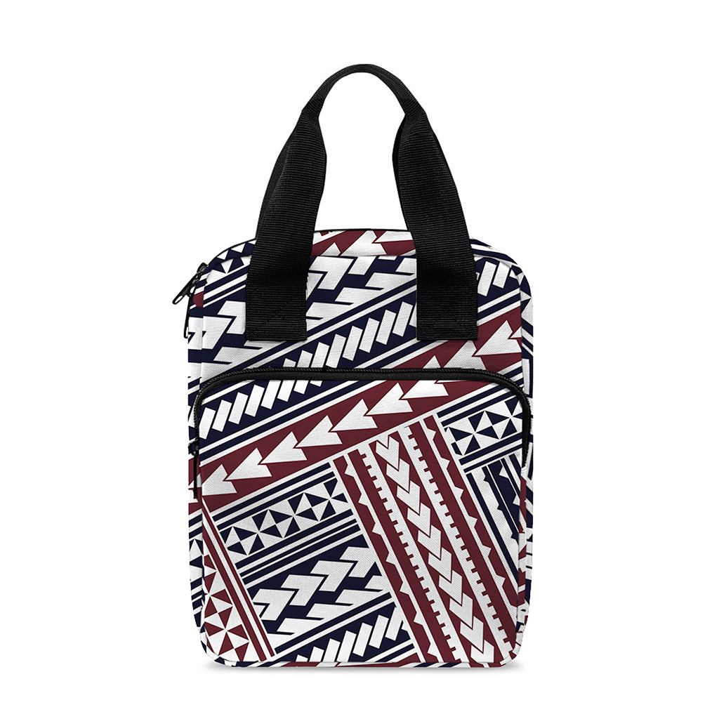 Maori Tribal Pattern Print Bible Tote Bag