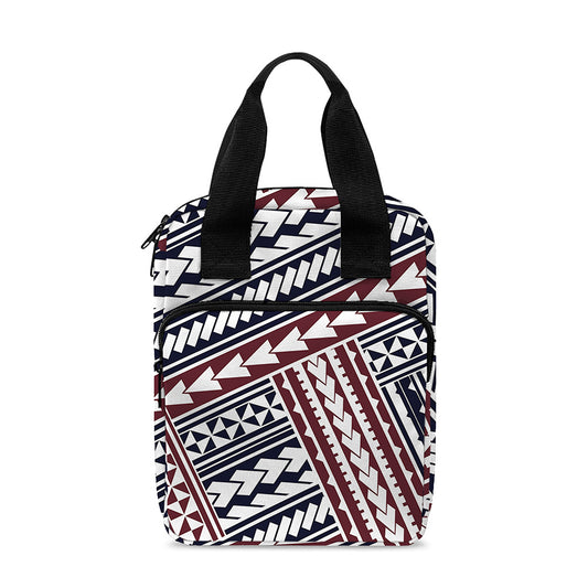Maori Tribal Pattern Print Bible Tote Bag
