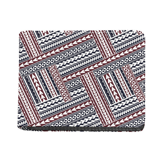 Maori Tribal Pattern Print Bifold Wallet