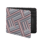 Maori Tribal Pattern Print Bifold Wallet