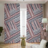 Maori Tribal Pattern Print Blackout Pencil Pleat Curtains