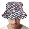 Maori Tribal Pattern Print Bucket Hat