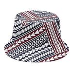 Maori Tribal Pattern Print Bucket Hat