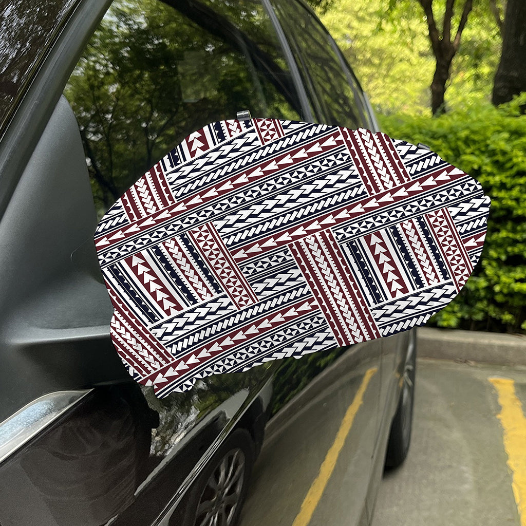 Maori Tribal Pattern Print Car Side Mirror Covers