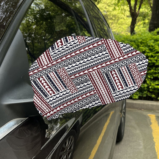 Maori Tribal Pattern Print Car Side Mirror Covers