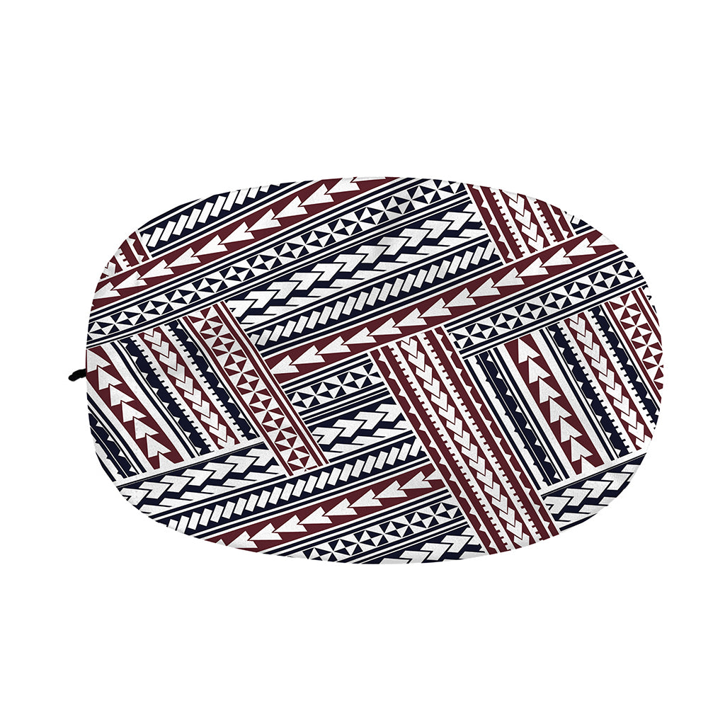 Maori Tribal Pattern Print Car Side Mirror Covers