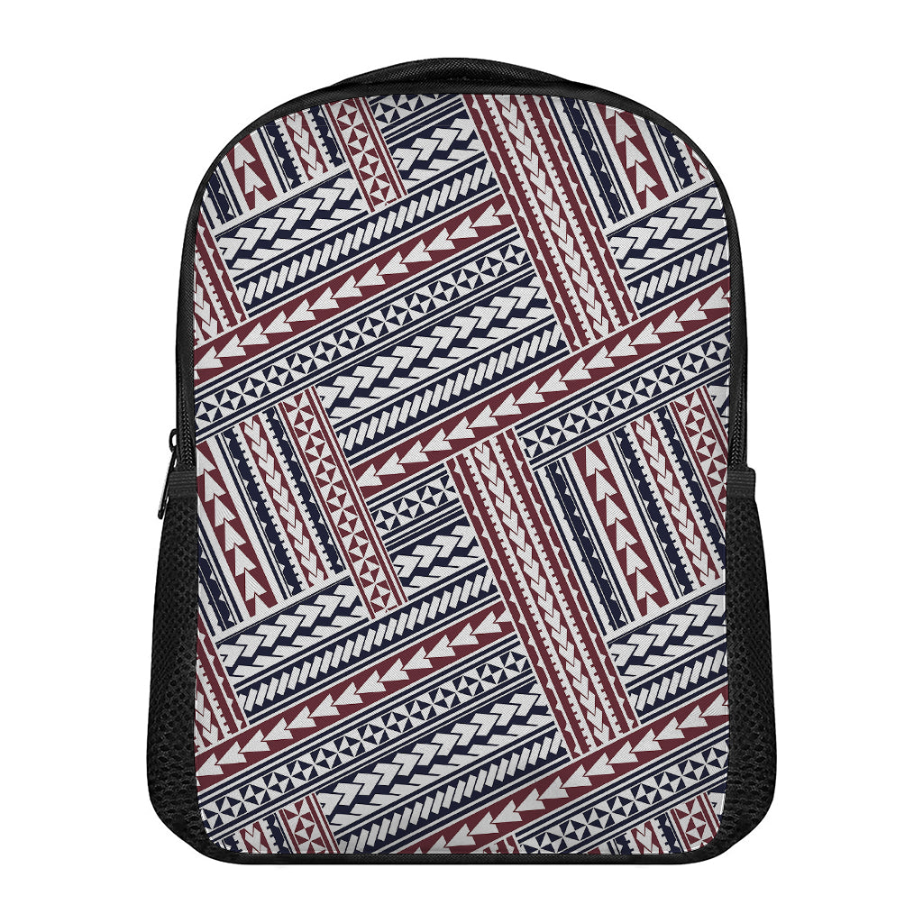 Maori Tribal Pattern Print Casual Backpack