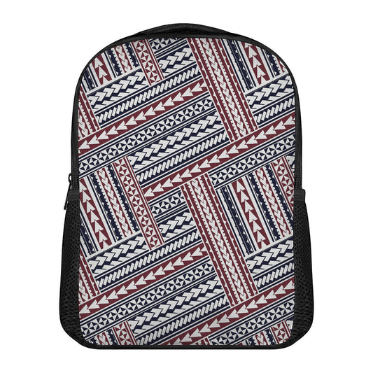 Maori Tribal Pattern Print Casual Backpack