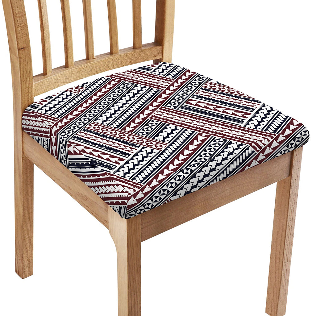 Maori Tribal Pattern Print Chair Cushion Cover