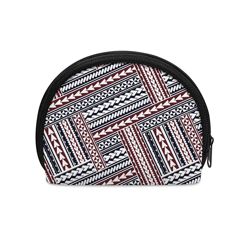 Maori Tribal Pattern Print Coin Purse