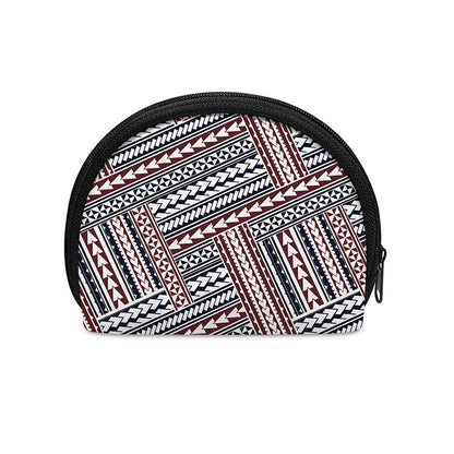 Maori Tribal Pattern Print Coin Purse