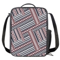 Maori Tribal Pattern Print Crossbody Lunch Bag