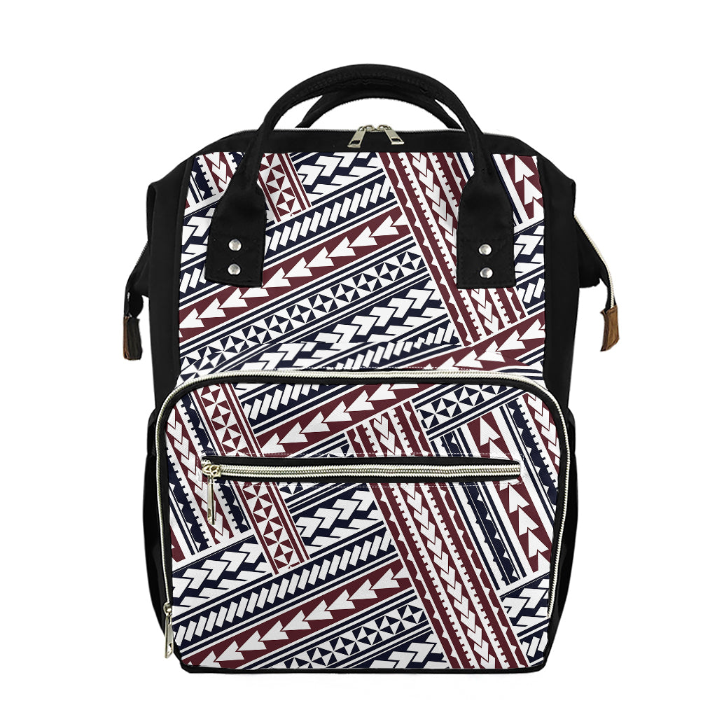 Maori Tribal Pattern Print Diaper Bag