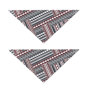 Maori Tribal Pattern Print Dog Bandana