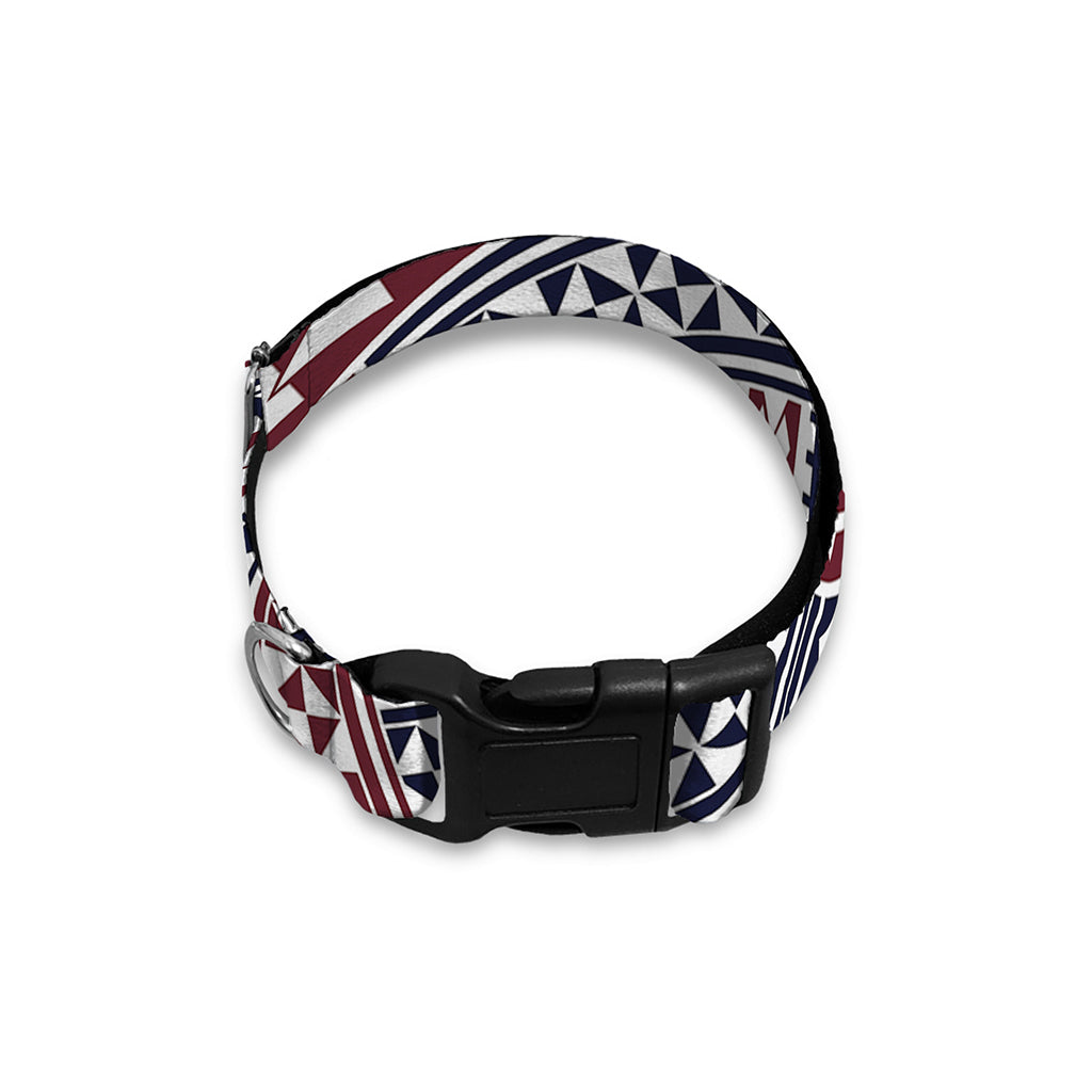 Maori Tribal Pattern Print Dog Collar