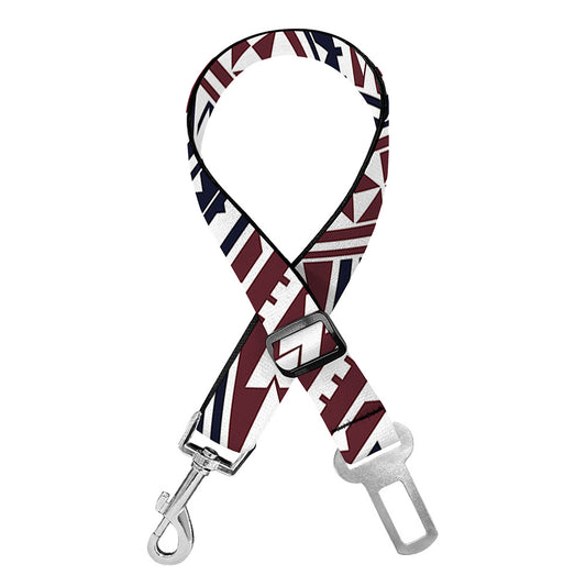 Maori Tribal Pattern Print Dog Seat Belt