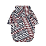 Maori Tribal Pattern Print Dog Zip Up Hoodie