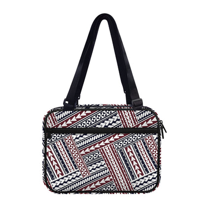 Maori Tribal Pattern Print Double Strap Bible Bag