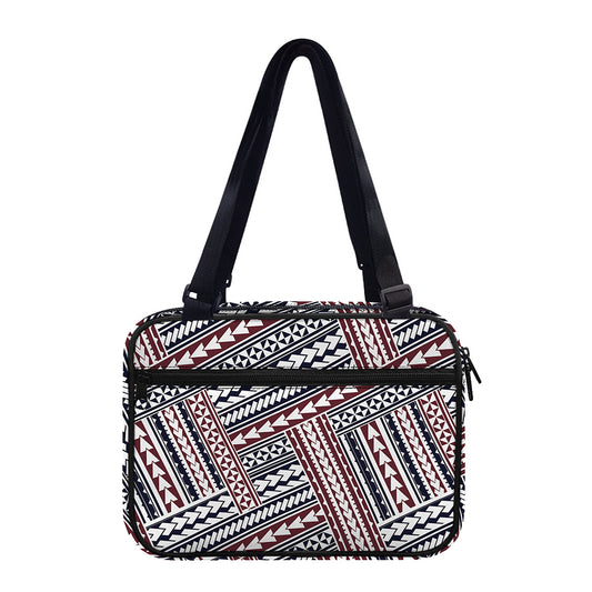 Maori Tribal Pattern Print Double Strap Bible Bag