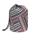 Maori Tribal Pattern Print Drawstring Makeup Bag