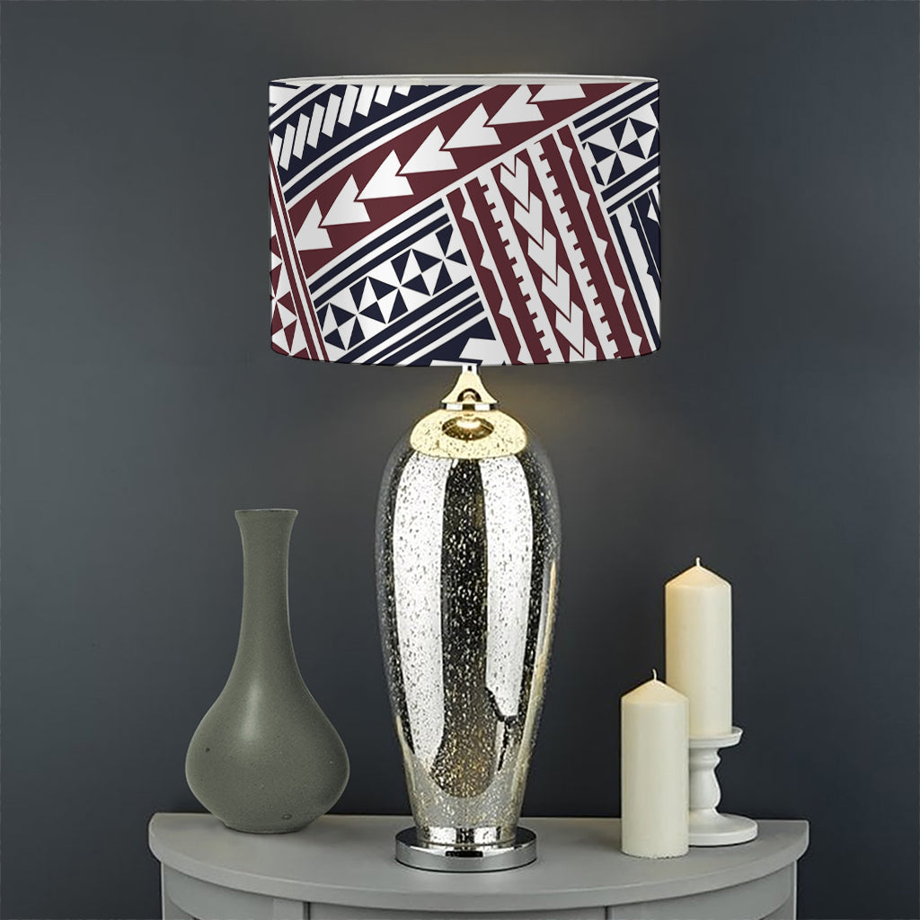 Maori Tribal Pattern Print Drum Lamp Shade