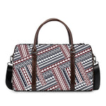 Maori Tribal Pattern Print Duffle Bag