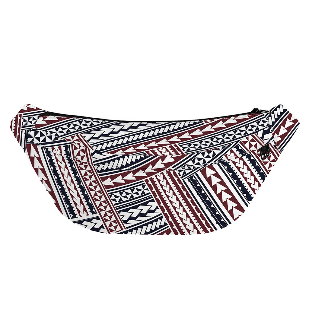 Maori Tribal Pattern Print Fanny Pack