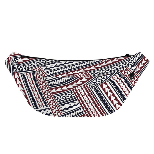 Maori Tribal Pattern Print Fanny Pack