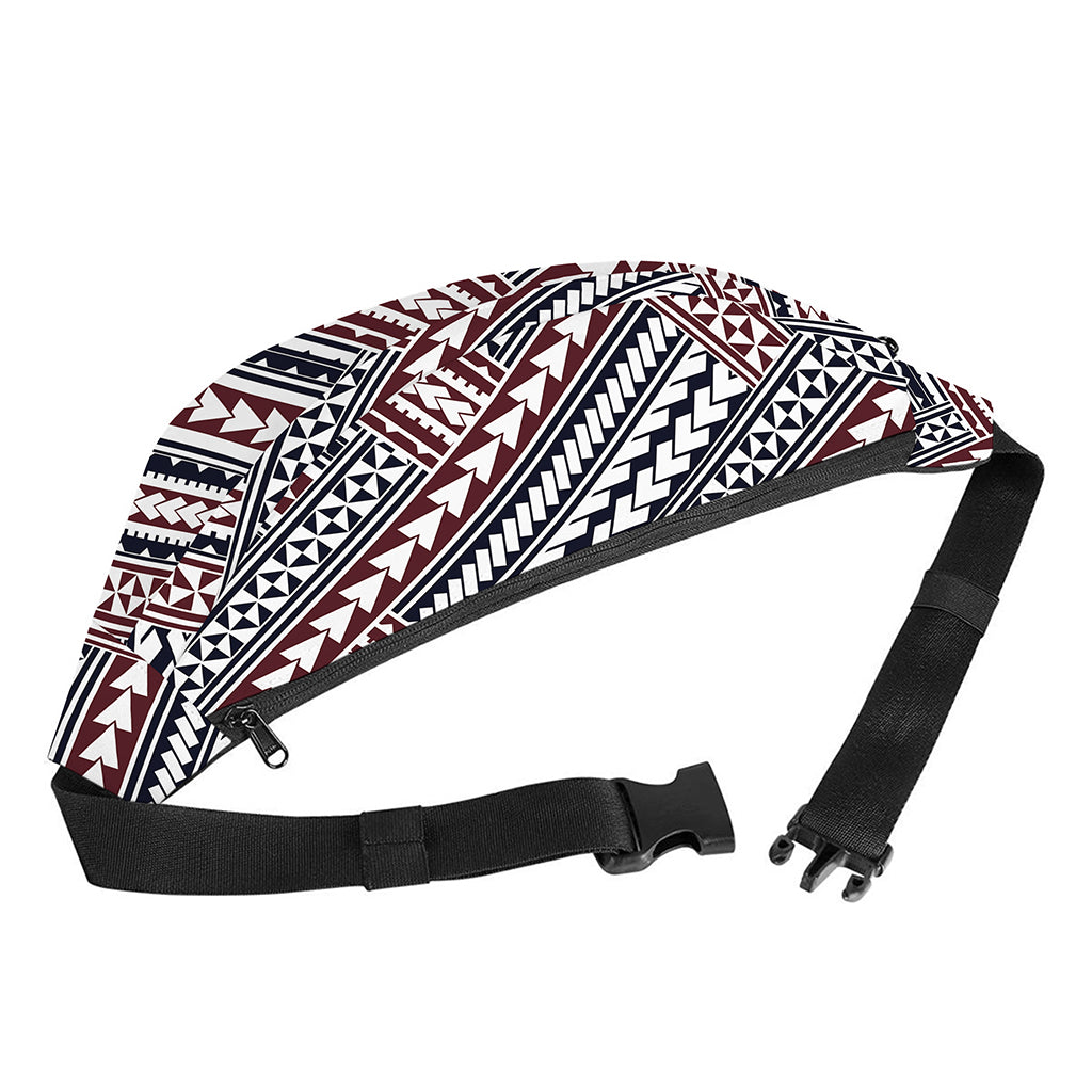 Maori Tribal Pattern Print Fanny Pack