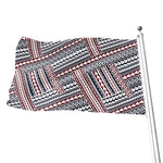 Maori Tribal Pattern Print Flag