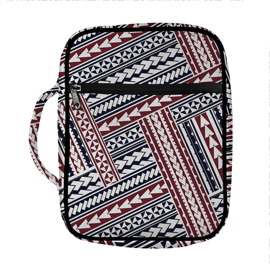 Maori Tribal Pattern Print Front Pocket Bible Bag
