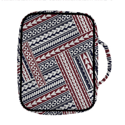 Maori Tribal Pattern Print Front Pocket Bible Bag