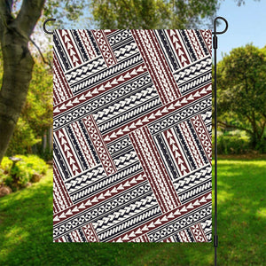 Maori Tribal Pattern Print Garden Flag