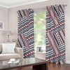 Maori Tribal Pattern Print Grommet Curtains