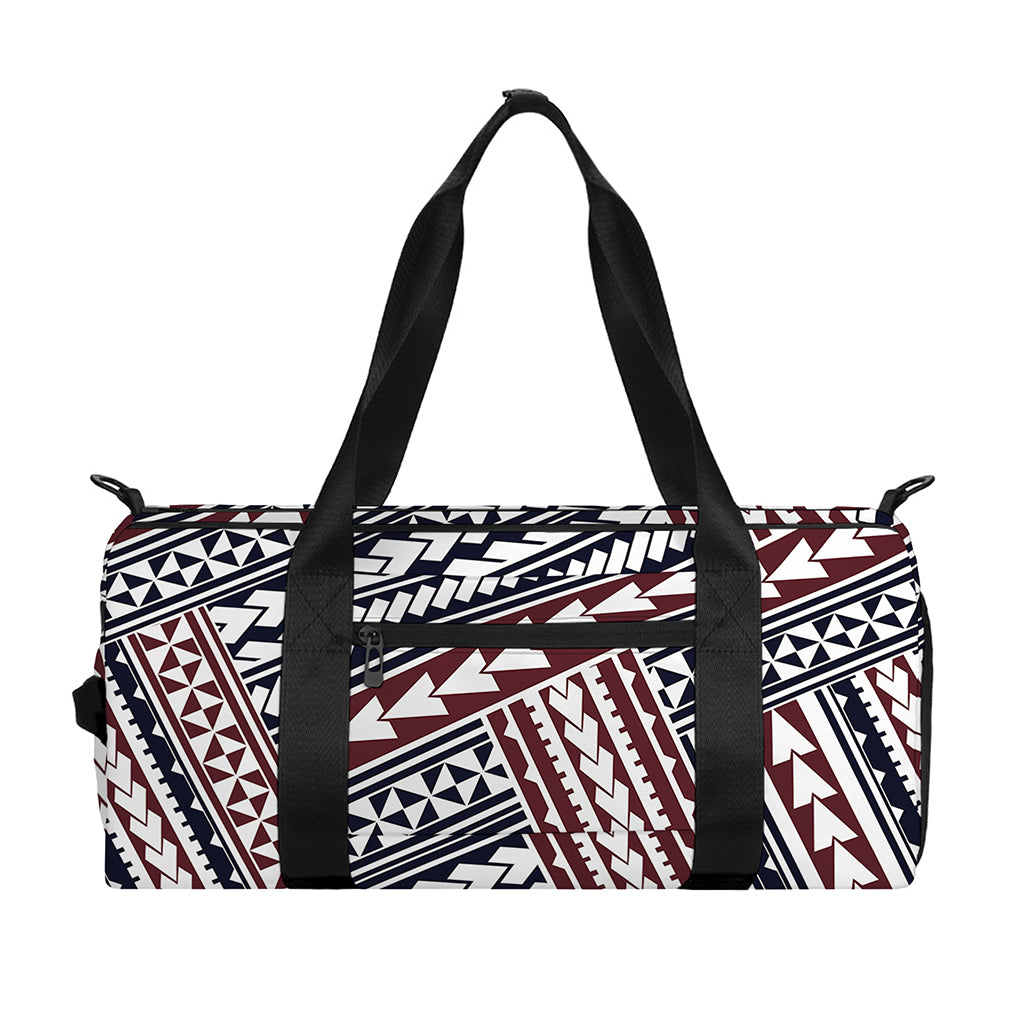 Maori Tribal Pattern Print Gym Bag