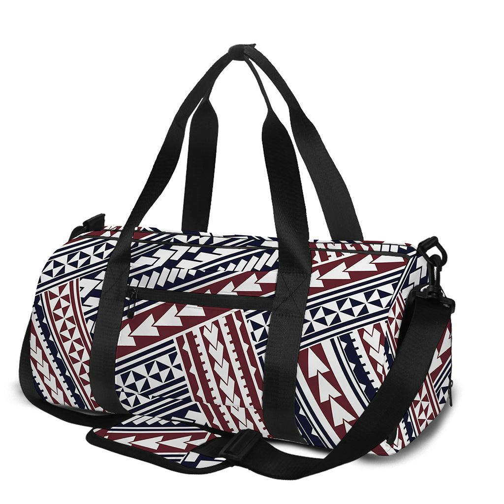 Maori Tribal Pattern Print Gym Bag