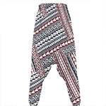 Maori Tribal Pattern Print Hammer Pants
