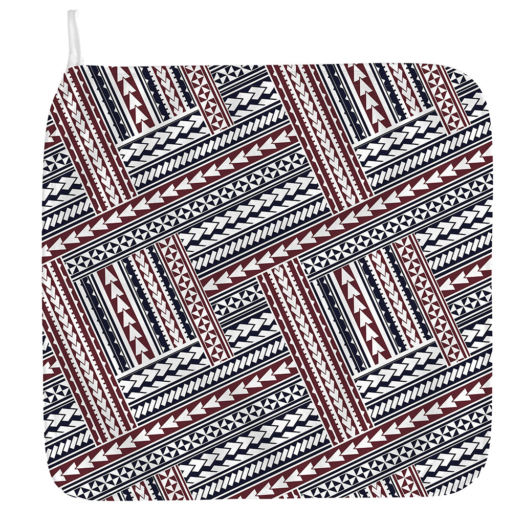 Maori Tribal Pattern Print Hand Towel