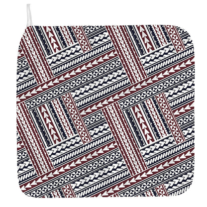 Maori Tribal Pattern Print Hand Towel