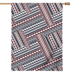 Maori Tribal Pattern Print House Flag
