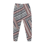 Maori Tribal Pattern Print Jogger Pants