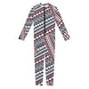 Maori Tribal Pattern Print Jumpsuit