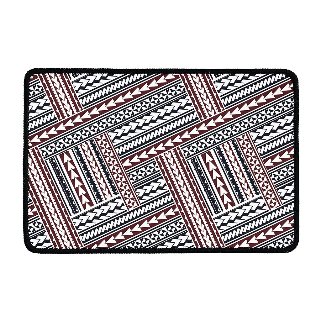 Maori Tribal Pattern Print Kitchen Mat