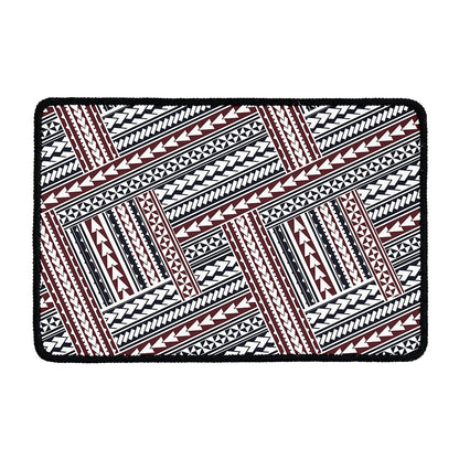 Maori Tribal Pattern Print Kitchen Mat
