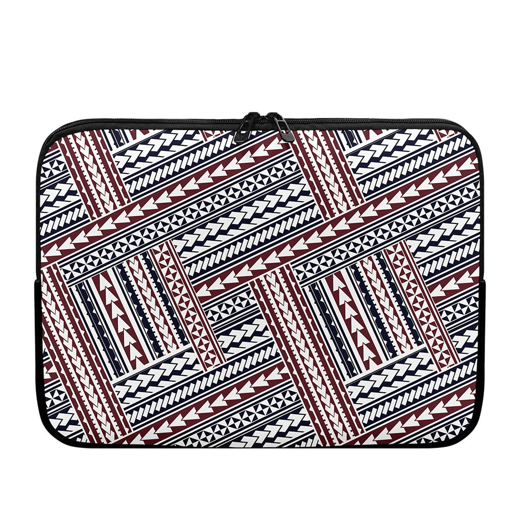 Maori Tribal Pattern Print Laptop Sleeve