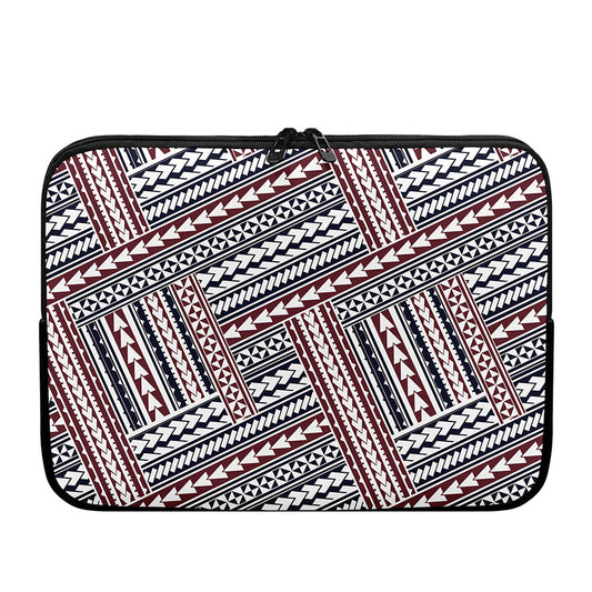 Maori Tribal Pattern Print Laptop Sleeve
