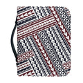 Maori Tribal Pattern Print Leather Bible Cover