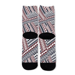 Maori Tribal Pattern Print Long Socks