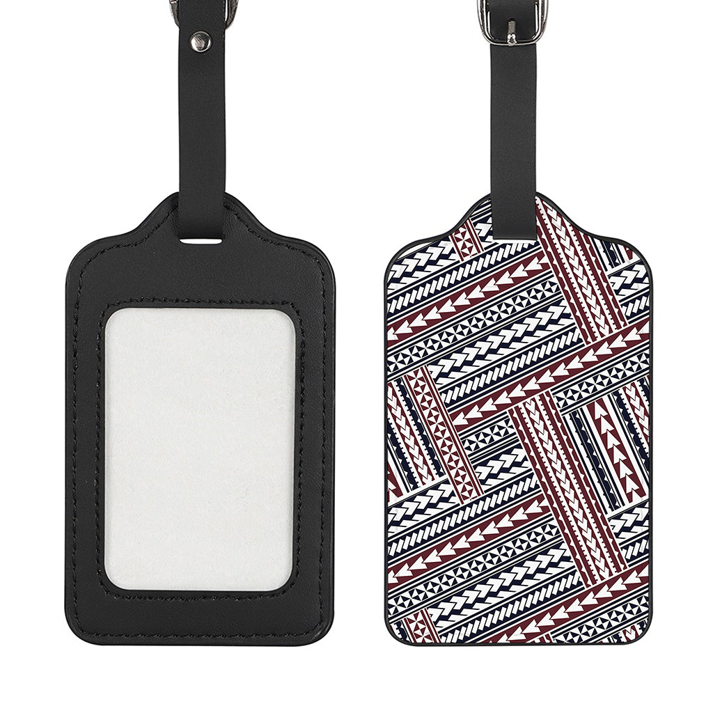 Maori Tribal Pattern Print Luggage Tag