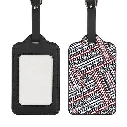 Maori Tribal Pattern Print Luggage Tag